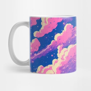 Pastel pink and blue clouds Mug